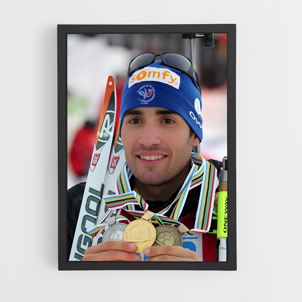 Poster La Gloire du Ski – affiche Biathlon (vue 2)